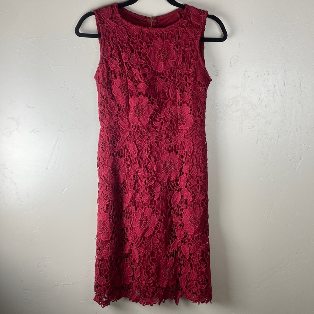 Ryan Michelle Red Lace Dress size S